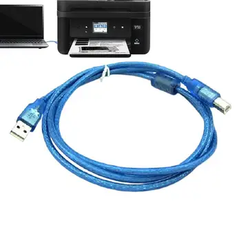 USB-кабель для принтера USB 2.0 Кабель для сканера от мужчины к мужчине B 1,5 М Высокоскоростной кабель для принтера с портом USB B с высокой скоростью передачи данных 480 Мбит/с
