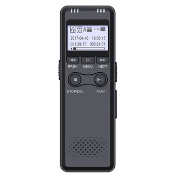 V30 64GB Цифровые Диктофоны с голосовой активацией HD Audio Запись Звука Портативный Диктофон Hi-Fi MP3-Плееры