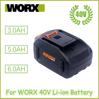 WORX 100% новый Оригинальный новый сменный литий-ионный аккумулятор WORX 40V 3.0AH/5.0AH/6.0AH инструментальная батарея WA3580