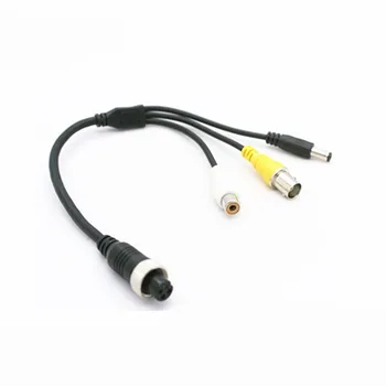 WRZ-H110, авиационный кабель BNC для подключения головы к автомобилю, кабель питания аудио и видео DC + BNC + RCA 4pin кабель