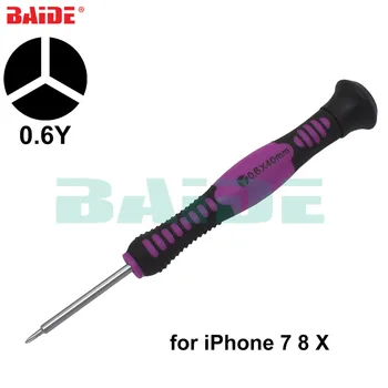 Y0.6 Фиолетовая Пластиковая ручка 0,6 Y Трехкрылая Отвертка для iPhone 7 8 X Часы с Внутренним винтом Инструмент для Разборки Ключа 1250 шт./лот