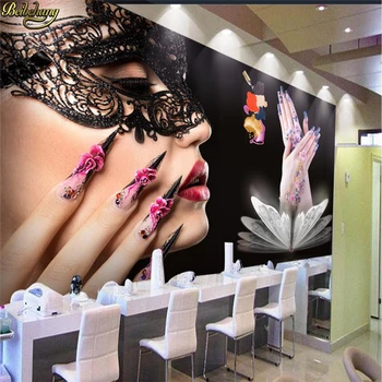beibehang Пользовательские фотообои фрески салон красоты украшение ногтей высококачественные фрески фон для стен papel de parede обои для стен
