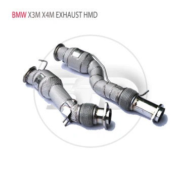 Автомобильные Аксессуары HMD Выхлопная система Высокопроизводительная Водосточная труба для BMW X3M X4M с каталитическим нейтрализатором