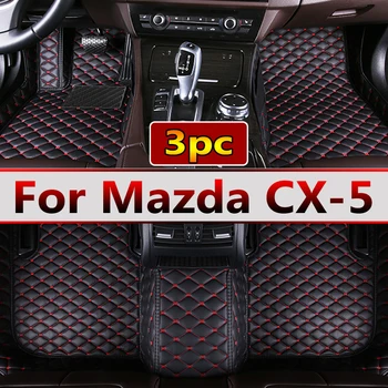 Автомобильные Коврики Для Mazda CX-5 CX5 KF 2017 ~ 2023 Кожаный Роскошный Коврик Rugs Carpet Полный Комплект Автозапчастей Для интерьера Автомобильные Аксессуары 2018