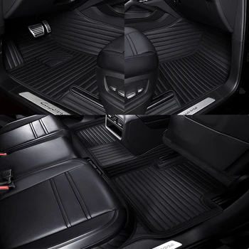 Автомобильные коврики из искусственной кожи на заказ для Lexus ES 2018-2022 года Детали интерьера Автомобильные Аксессуары Ковер