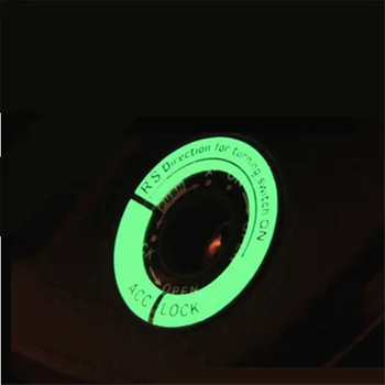 Автомобильный гелевый брелок со светящимся кольцом для ключей, наклейка, светящаяся для Fiat Idea Bravo Sedici Grande Punto Palio Uno