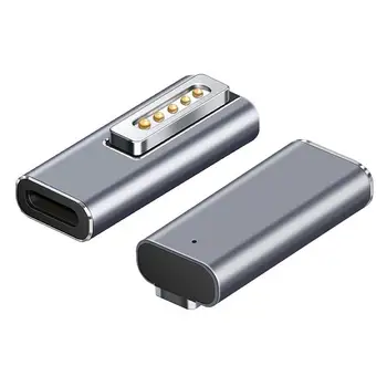 Адаптер для быстрой зарядки, магнитный адаптер питания из алюминиевого сплава PD USB C в Mag-Safe 2 Power Converter для MacBook Air/Pro