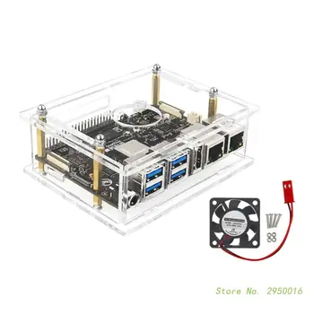 Акрил для платы Visionfive 2 RISC-V Прозрачный Процессор StarFive JH7110 + Встроенный блок защиты 3D GPU