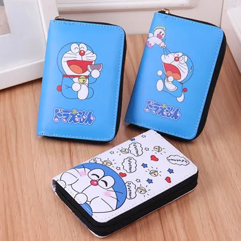 Аниме Doraemon PU мини портативный кошелек, кошелек для косплея, сумка для монет на молнии, подарок на Хэллоуин