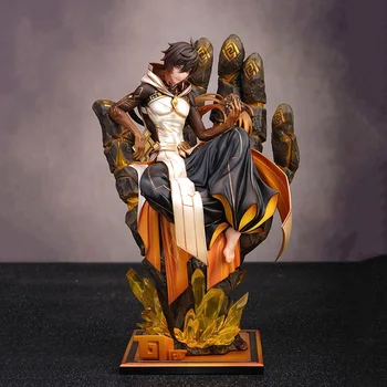 Аниме Genshin Impact Zhongli Фигурка Ладони Чжунли Земной Праздный Рок Король Императоры Фигурки ПВХ Статуя Коллекция Моделей Игрушек