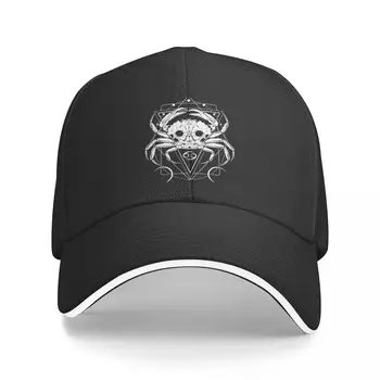 Бейсболка для мужчин и женщин с ремешком Зодиак: Рак Мужская Дизайнерская шляпа, военная тактическая кепка, шляпа от солнца