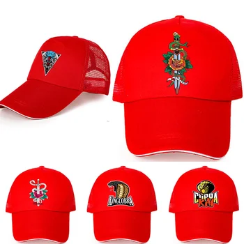 Бейсболки с сетчатым принтом Кобры, Солнцезащитная кепка Snapback для мужчин и Женщин, Унисекс, гольф, спорт, хип-хоп, дышащие солнцезащитные шляпы для дальнобойщиков