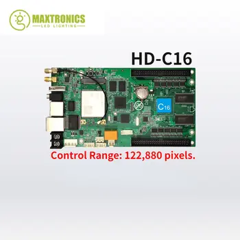 Бесплатная Доставка Huidu HD-C16C Полноцветный внутренний и наружный светодиодный дисплей Карта Управления Асинхронным Экраном Система Управления С Wi-Fi