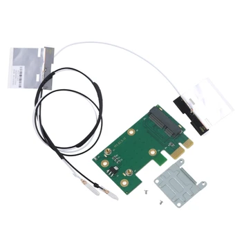 Беспроводная карта Wi-Fi Mini PCI-E для PCI-E 1X Настольный адаптер + 2 антенны