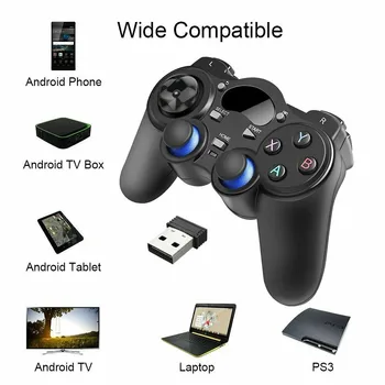 Беспроводной игровой контроллер 2.4g С адаптером Micro Usb Otg Новейший игровой джойстик Controle Controller Receiver Беспроводной геймпад