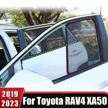 Боковое Крыло Dow Солнцезащитная Шторка Передняя Задняя Солнцезащитная Шторка Для Toyota RAV 4 2019-2021 2022 2023 RAV4 XA50 Гибридные Автомобильные Аксессуары