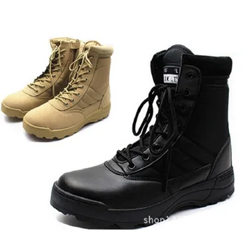 Большие размеры: 36-46, Новые армейские ботинки из кожи в стиле милитари США для мужчин, Боевые боты, пехотные тактические ботинки Askeri Bot, Армейские боты, Армейская обувь