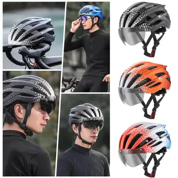 Велосипедная шляпа-шлем Жесткий цельный дизайн Вентиляция Легкий прозрачный велосипедный шлем для верховой езды
