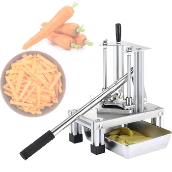 Вертикальная ручная машина для нарезки картофеля фри Картофелерезка для нарезки чипсов с 3 лезвиями Овощерезка для фруктов Кухонные инструменты