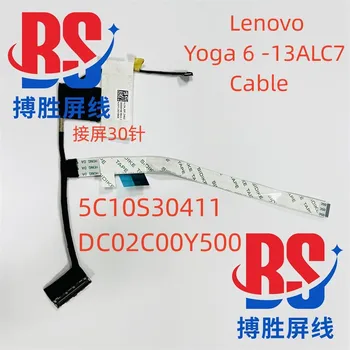 Видеоэкран Гибкий кабель Для ноутбука Lenovo Yoga 6 13ALC7 ЖК светодиодный Дисплей Ленточный Кабель камеры 5C10S30411 DC02C00Y500