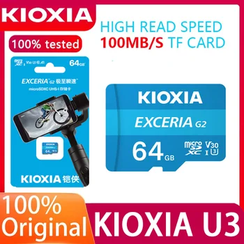 Высокоскоростная флэш-карта KIOXIA Exceria 64GB V30 A1 U3 C10 Full HD Memory MINI SD Card