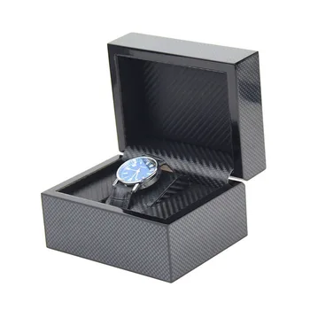 Деревянная коробка для часов с одним отделением, Органайзер для часовых коробок для мужчин, механические наручные часы, Коллекция Аксессуаров, Подарок