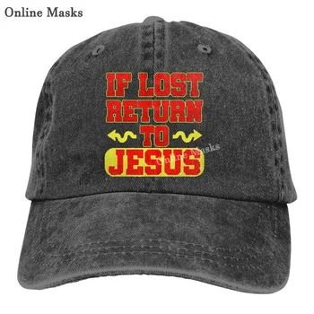 Джинсовая кепка Jesus The Way The Truth The Life Бейсбольная кепка для папы Регулируемая Классическая Спортивная кепка для мужчин и женщин