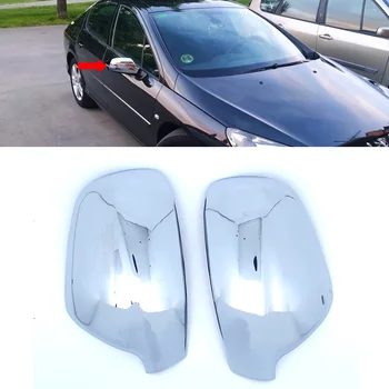 Для 2004-2012 Peugeot 307 CC SW 407 Боковое зеркало заднего вида, хромированная крышка, крышка заднего вида, аксессуары по 2 шт. в комплекте, для ухода за автомобилем