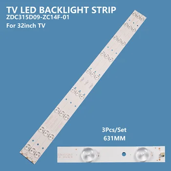 Для 32 дюймов Для DEXP H32B3000E H32B7000E светодиодная лента с подсветкой телевизора ZDC315D09-ZC14F-01 Светодиодная лента с подсветкой телевизора для ремонта