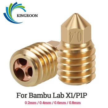 Для Bambu Lab X1/P1P MK8 Клон CHT Сопла С Высоким Расходом 0,2 0,4 0,6 0,8 мм Латунная Головка Сопла 3D-принтера Для нити накала 1,75 мм 1/2/3ШТ