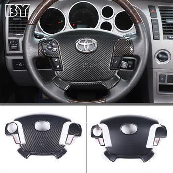Для Toyota Tundra 2007-2013 Кнопка переключения рулевого колеса Автомобиля, декоративная рамка, отделка крышки, Автоаксессуары, Наклейка для интерьера