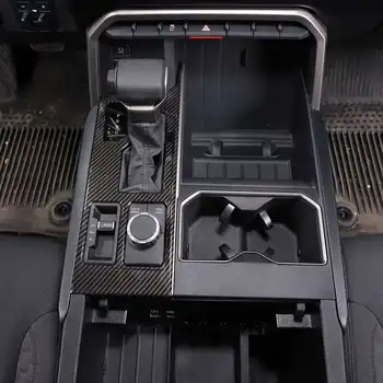 Для Toyota Tundra/Sequoia 2022 2023 Углеродное Волокно ABS Внутренняя Консоль Автомобиля Панель Переключения Передач Крышка Отделка Автомобиля Для Укладки
