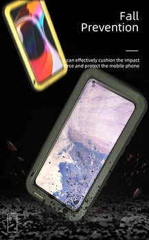 Для Xiaomi Mi 10 чехол Love Mei Мощный Противоударный Грязезащитный Водостойкий Металлический бронированный чехол Чехлы для телефонов 5G 6,67 дюйма