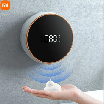 Дозатор мыла Xiaomi, настенный перезаряжаемый Дисплей температуры, Дозаторы жидкого мыла, Автоматическая машина для дезинфекции рук с пеной