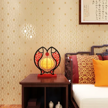 Домашние китайские обои с сетчатым декором, Водонепроницаемые обои для кабинета, гостиной, офисных стен, настенная бумага Papel
