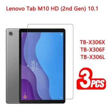 Закаленное стекло для Lenovo Tab M10 HD (2-го поколения) 10,1 2020 TB-X306X, TB-X306F, TB-X306L, Защита экрана планшета от царапин