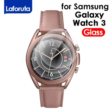Защитная пленка из стекла 9H для Samsung Galaxy Watch 3 41 мм Закаленная Защитная пленка Жесткостью Против Царапин Защитные Аксессуары
