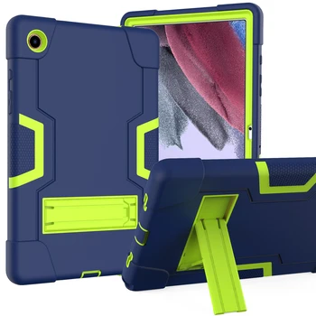 Защитный Чехол-подставка Для планшета Samsung Galaxy Tab A8 10,5 дюймов 2021 SM X200 X205 Кремний + ПК Противоударный Детский Безопасный Мягкий Чехол