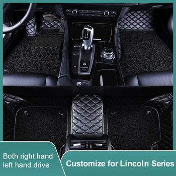 Изготовленный на заказ коврик для пола, изготовленный на заказ для автомобилей Lincoln, Утолщенный прочный коврик для Lincoln MKZ/T Navigator Aviator Continental