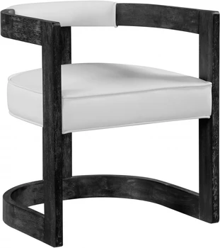 Италия современный обеденный стул с одним сиденьем Мебель для бара Мебель для салона красоты Nordic Ins Princess Современная мебель белый бархат