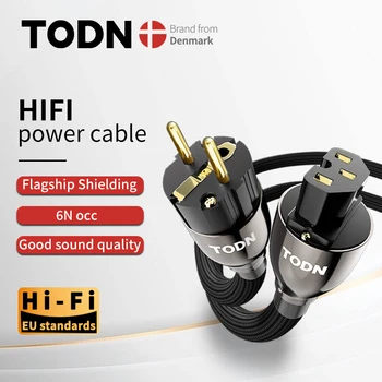 Кабель питания TODN HIFI OCC аудиокабель Hi-Fi high end с позолоченным штекером US Vseries connection filter