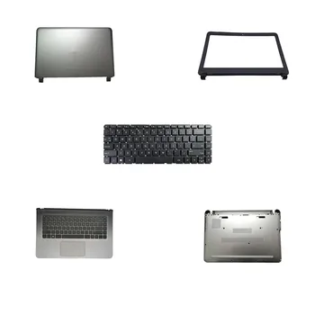 Клавиатура ноутбука Верхний Регистр Верхняя задняя крышка ЖК-дисплея Нижняя крышка корпуса для HP 14-CM 14-cm0000 14-cm1000 Черный США