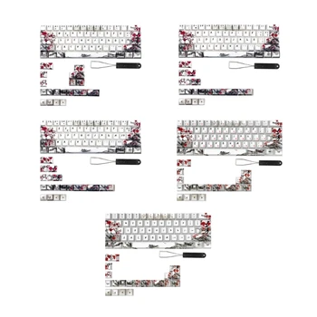 Колпачки для ключей Plum Blossom CherryProfile для QWERTZ AZERTY 61 64 67 68 Клавиш клавиатуры L21D