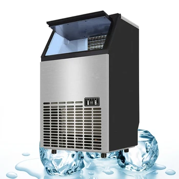 Коммерческий Льдогенератор для кафе-бара, машина для производства кубиков льда, бытовая техника с высоким выходом льда и хранения