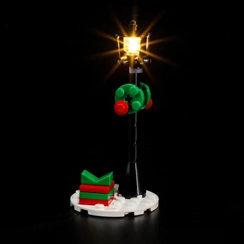 Комплект светодиодных ламп для рождественского уличного освещения, набор строительных блоков, игрушки для детей
