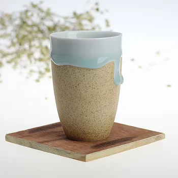 Креативные керамические чашки, чайная чашка, чашка для глазури, пара чашек, стаканчики для мороженого, кружки, чайная чашка ~
