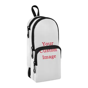 Креативный школьный ранец большой емкости, сумка для карандашей, сумка для канцелярских принадлежностей, многофункциональный пенал с индивидуальным рисунком, сумка для хранения