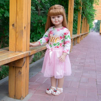 Кукла Реборн 83 см, полностью силиконовая, имитация милой девочки, Магазин детской одежды, реалистичная детская модель