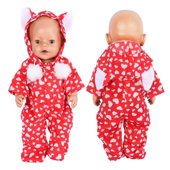 Кукольная Одежда с шариковым верхом Love Baby Doll, Милые Джемперы, Комбинезон, Модные 43 см, Аксессуары для Куклы Reborn American Girl, Детские Игрушки