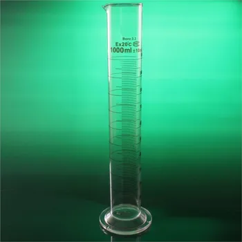 Лабораторный цилиндр A grade объемом 1000 мл со шкалой, Мерный стакан из боросиликатного стекла 3,3, Лабораторные принадлежности
